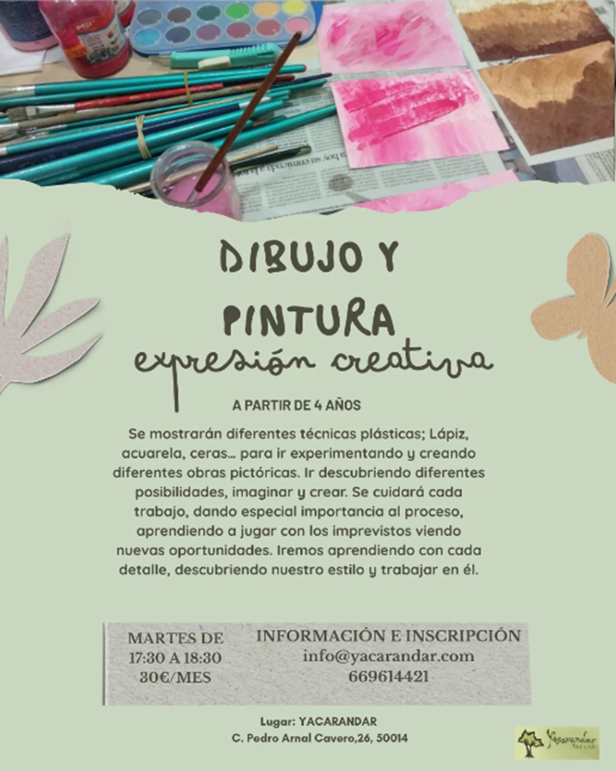 Cartel dibujo y pintura