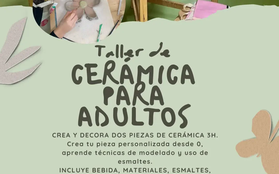 Taller de cerámica para adultos – 18/10