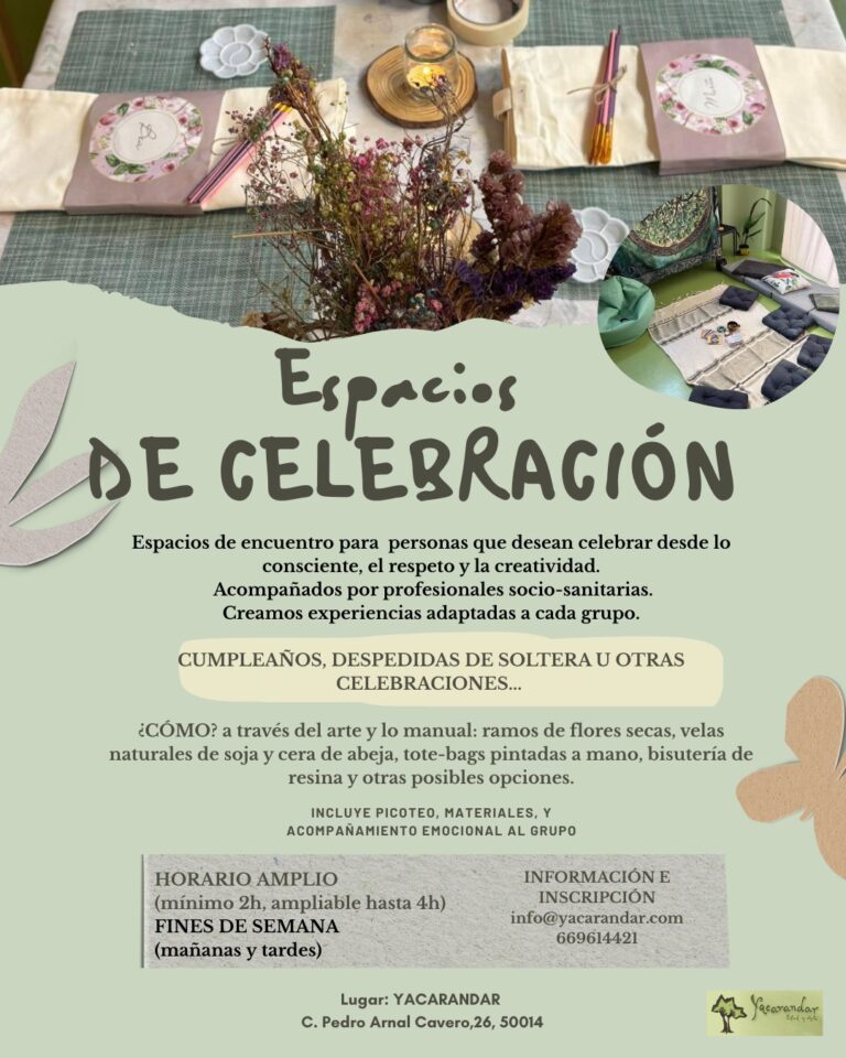Cartel taller celebraciones