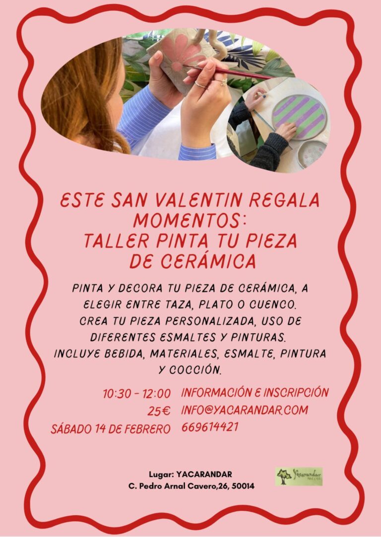 Taller pinta tu propia pieza de cerámica en San Valentín