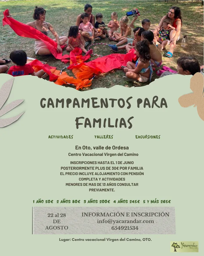 Campamentos familias 2026